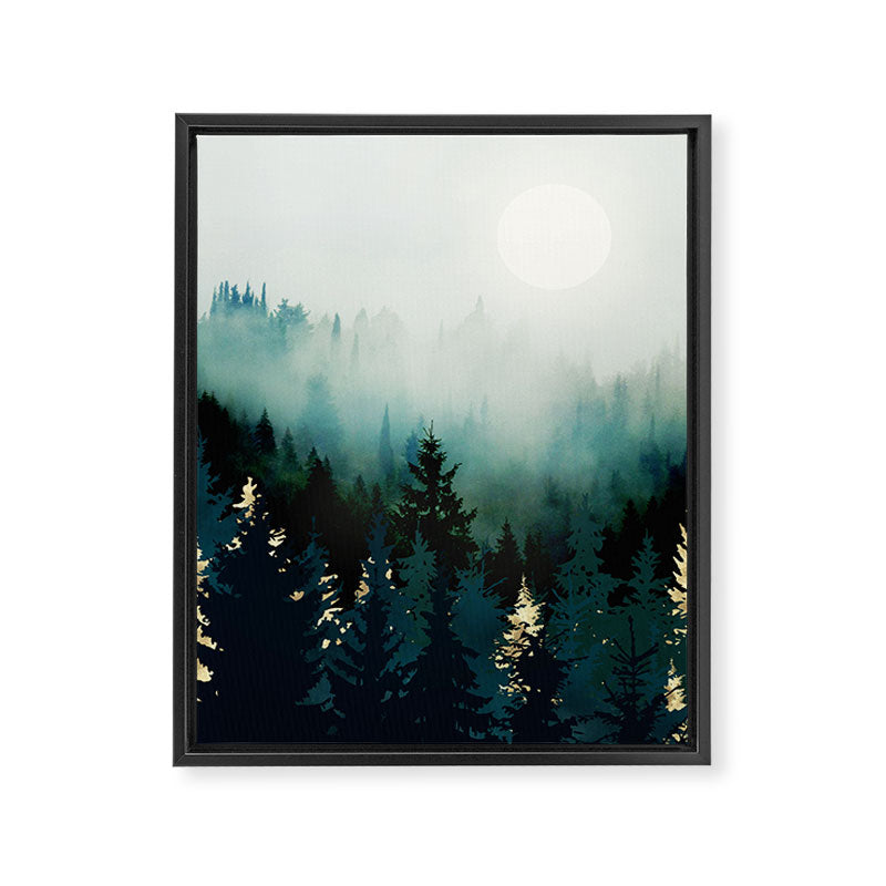 Forest Glow Framed Canvas Print Gallery Image 8