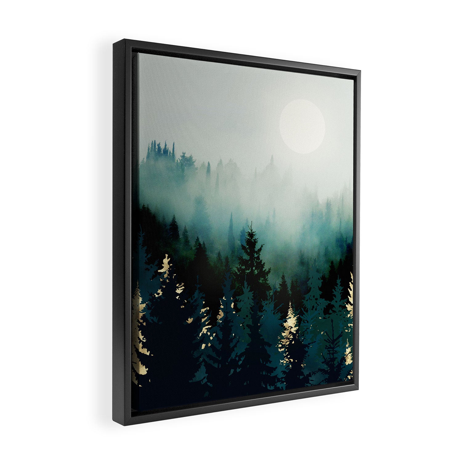 Forest Glow Framed Canvas Print Gallery Image 2