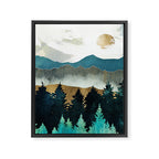 Forest Mist - Custom Horizontal Framed Canvas Print Gallery Image 8