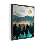 Forest Mist - Custom Horizontal Framed Canvas Print Gallery Image 2
