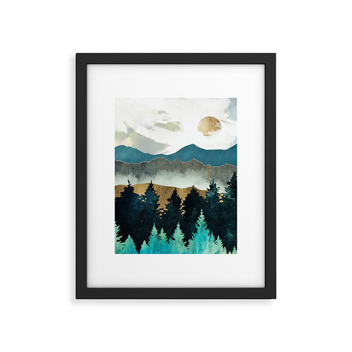Forest Mist - Custom Horizontal Framed Art Print Gallery Image 1