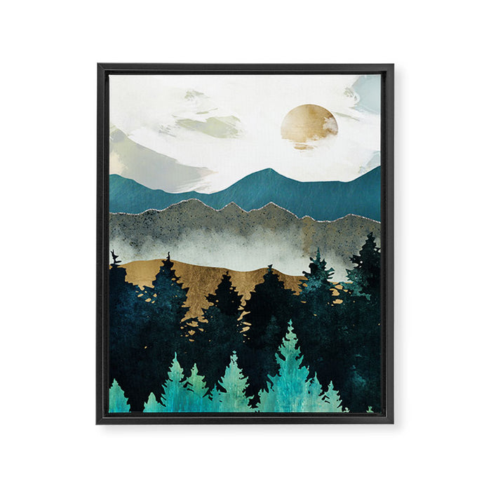 Forest Mist Framed Canvas Print Gallery Image 1
