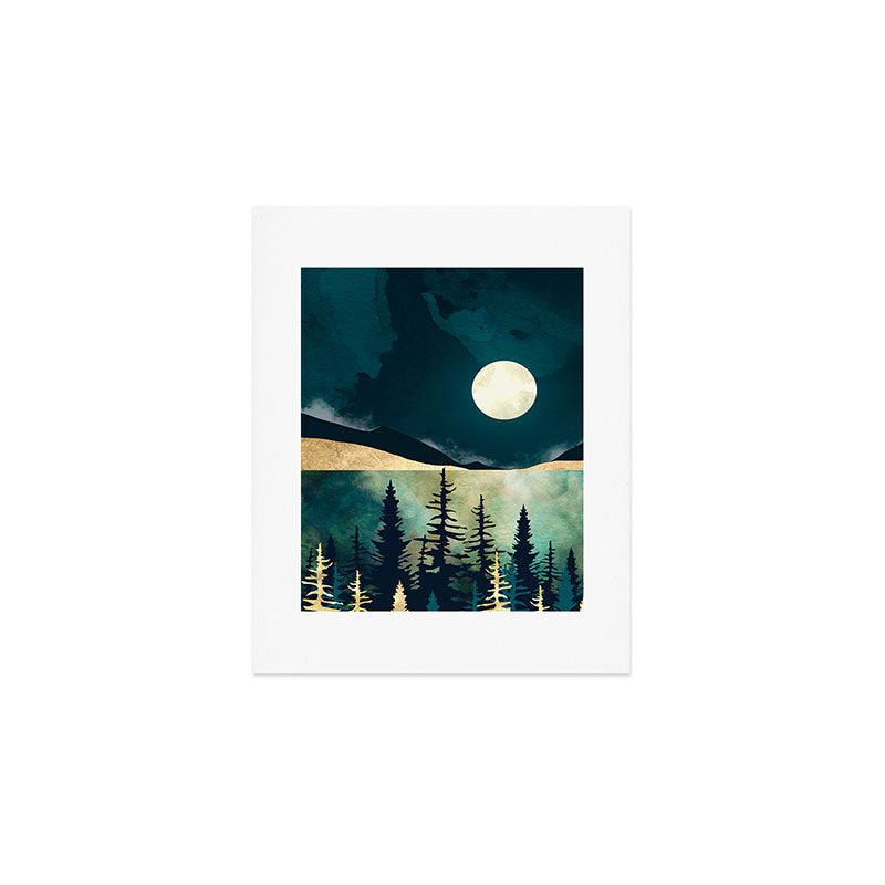 Forest Moon Art Print Gallery Image 1