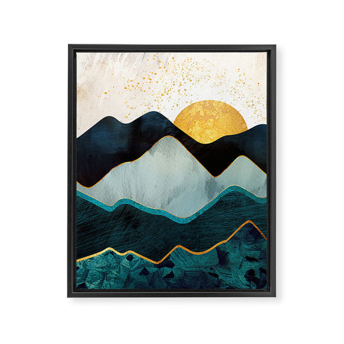 Glacial Hills Framed Canvas Print Gallery Image 1