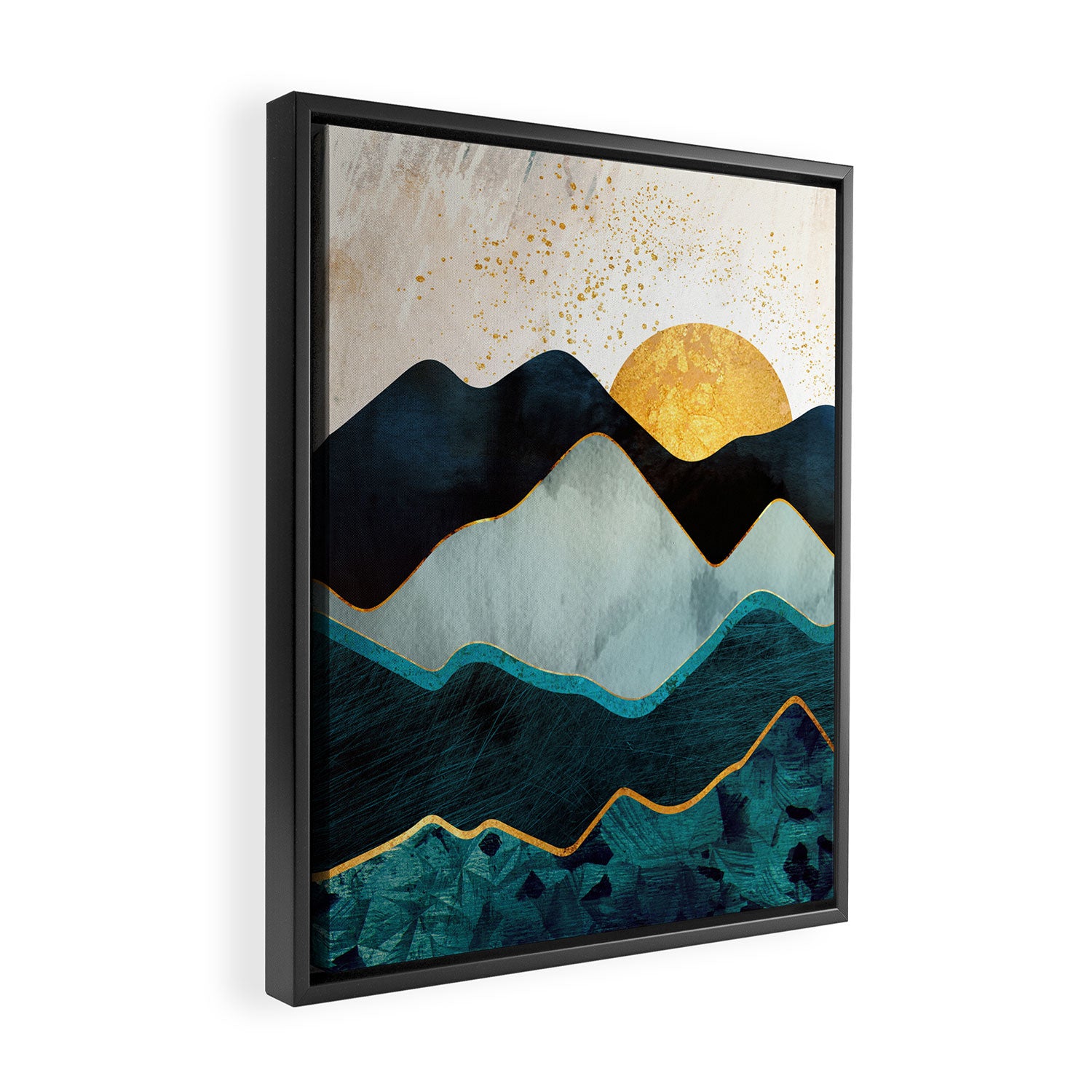 Glacial Hills Framed Canvas Print Gallery Image 2