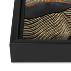 Gold & Silver Fields Framed Canvas Print Gallery Image 3