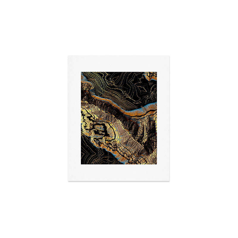 Golden Canyons Art Print Gallery Image 1