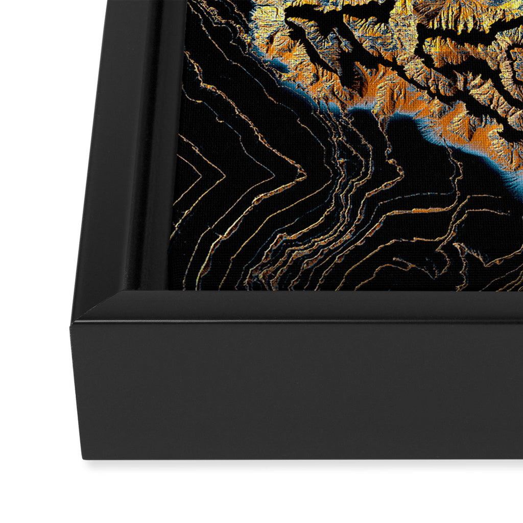 Golden Canyons Framed Canvas Print Gallery Image 3