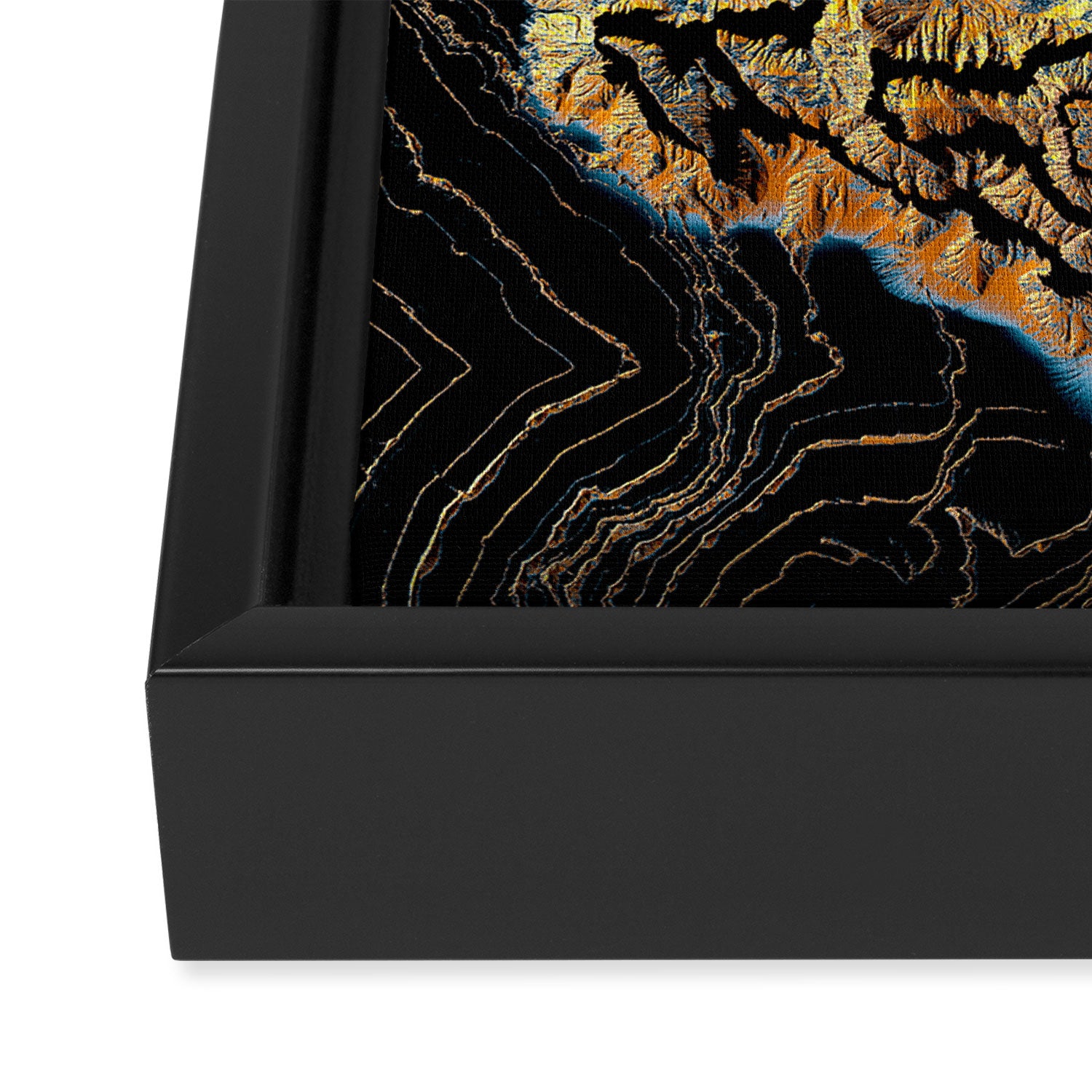 Golden Canyons Framed Canvas Print Gallery Image 3