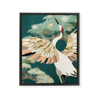 Golden Crane Framed Canvas Print Gallery Image 8