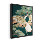 Golden Crane Framed Canvas Print Gallery Image 2