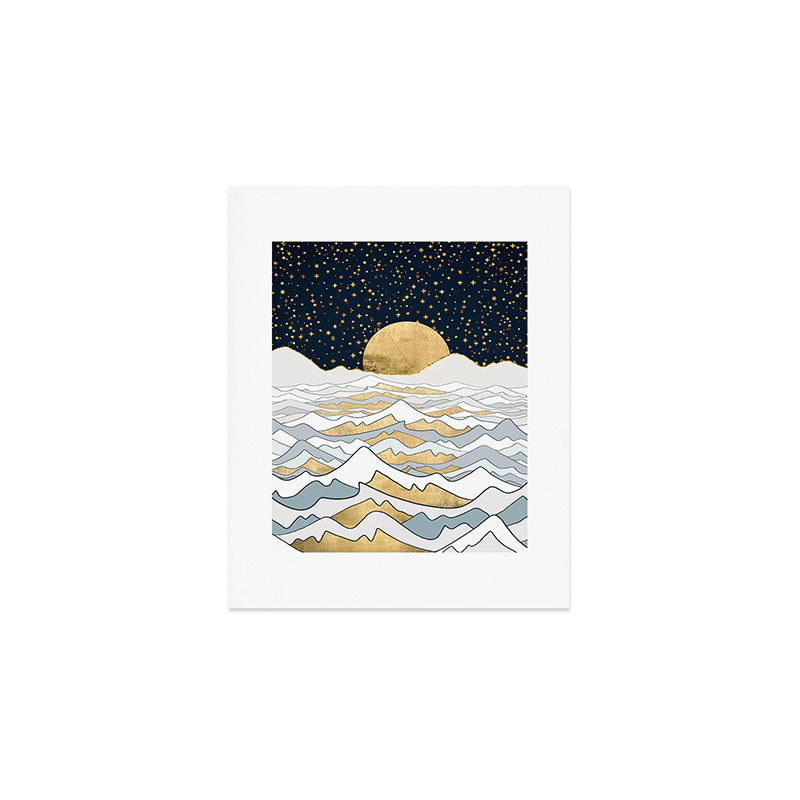 Golden Ocean Art Print Gallery Image 1