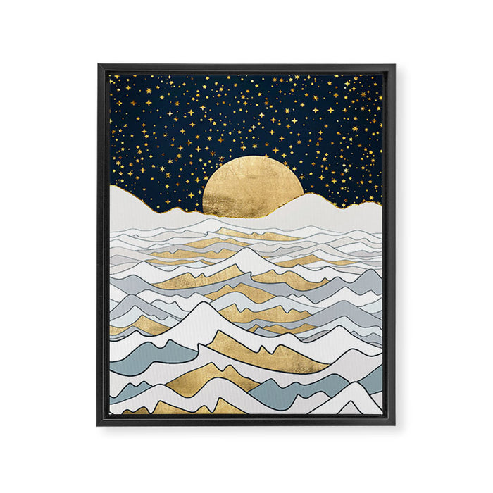 Golden Ocean Framed Canvas Print Gallery Image 1