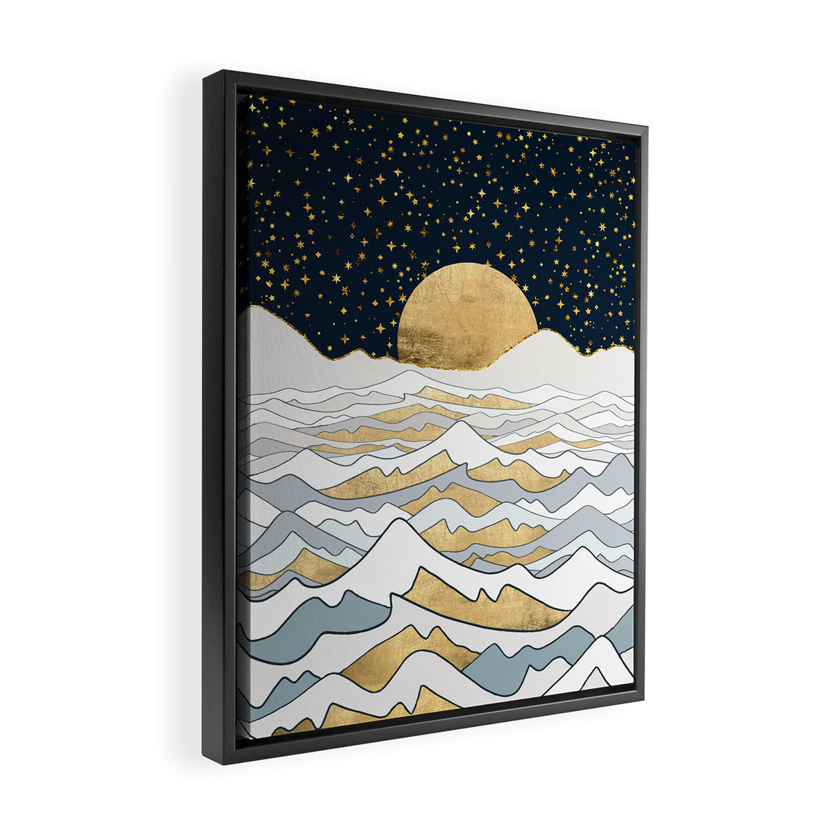 Golden Ocean Framed Canvas Print Gallery Image 2