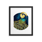 Golden Peacock Framed Art Print Gallery Image 6
