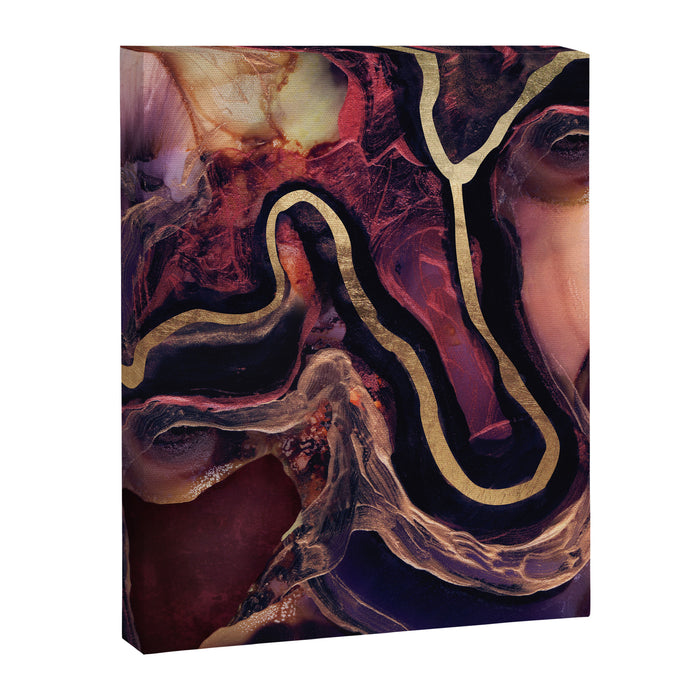 Golden River Abstract Canvas Print Gallery Image 1