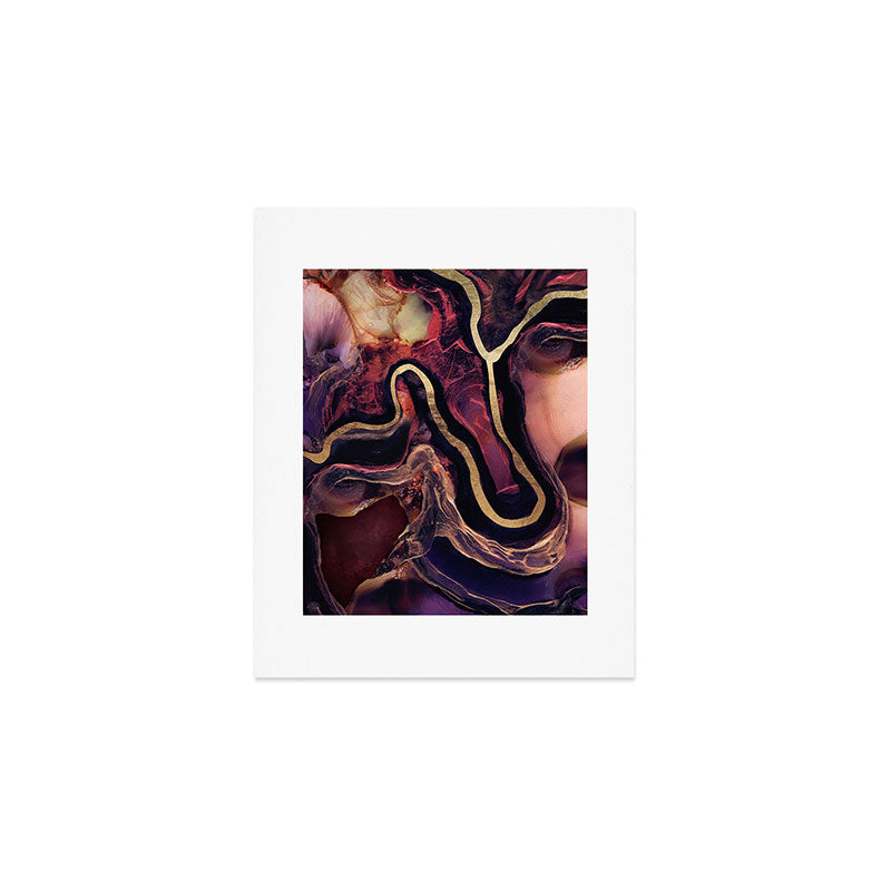 Golden River Abstract Art Print Gallery Image 1