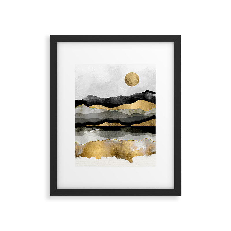 Golden Spring Moon Framed Art Print Gallery Image 6
