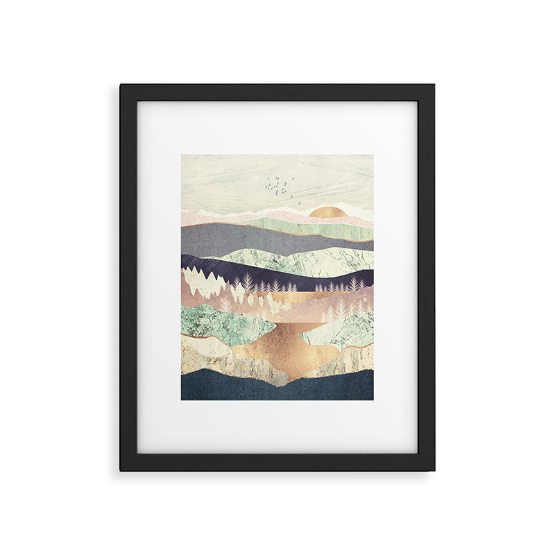 Golden Spring Reflection Framed Art Print Gallery Image 6