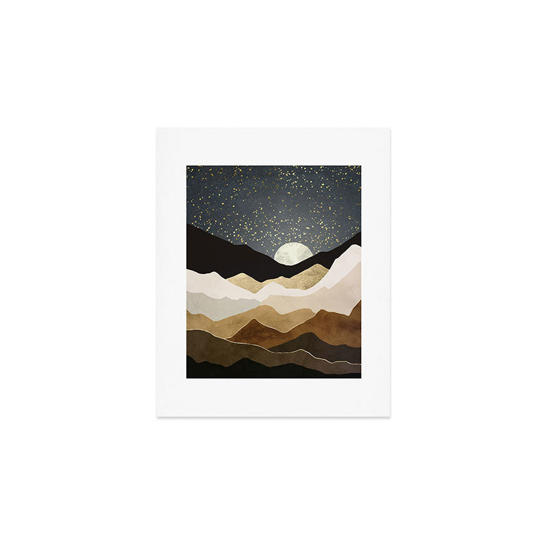Golden Stars Art Print Gallery Image 1