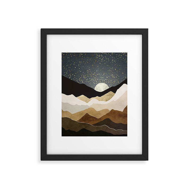 Golden Stars Framed Art Print Gallery Image 6