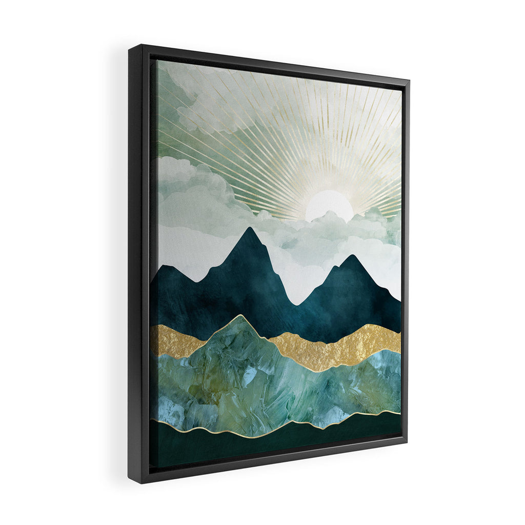 Golden Sunrise Framed Canvas Print Gallery Image 2