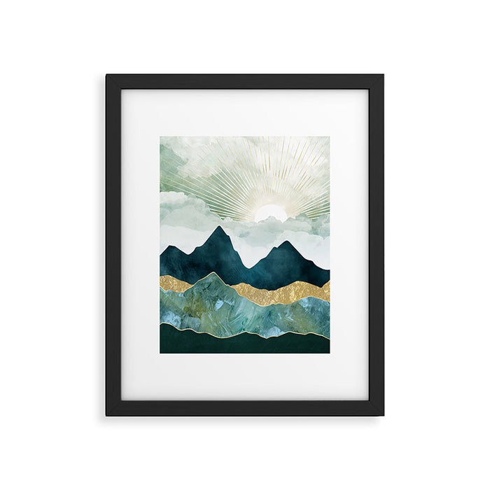 Golden Sunrise Framed Art Print Gallery Image 1