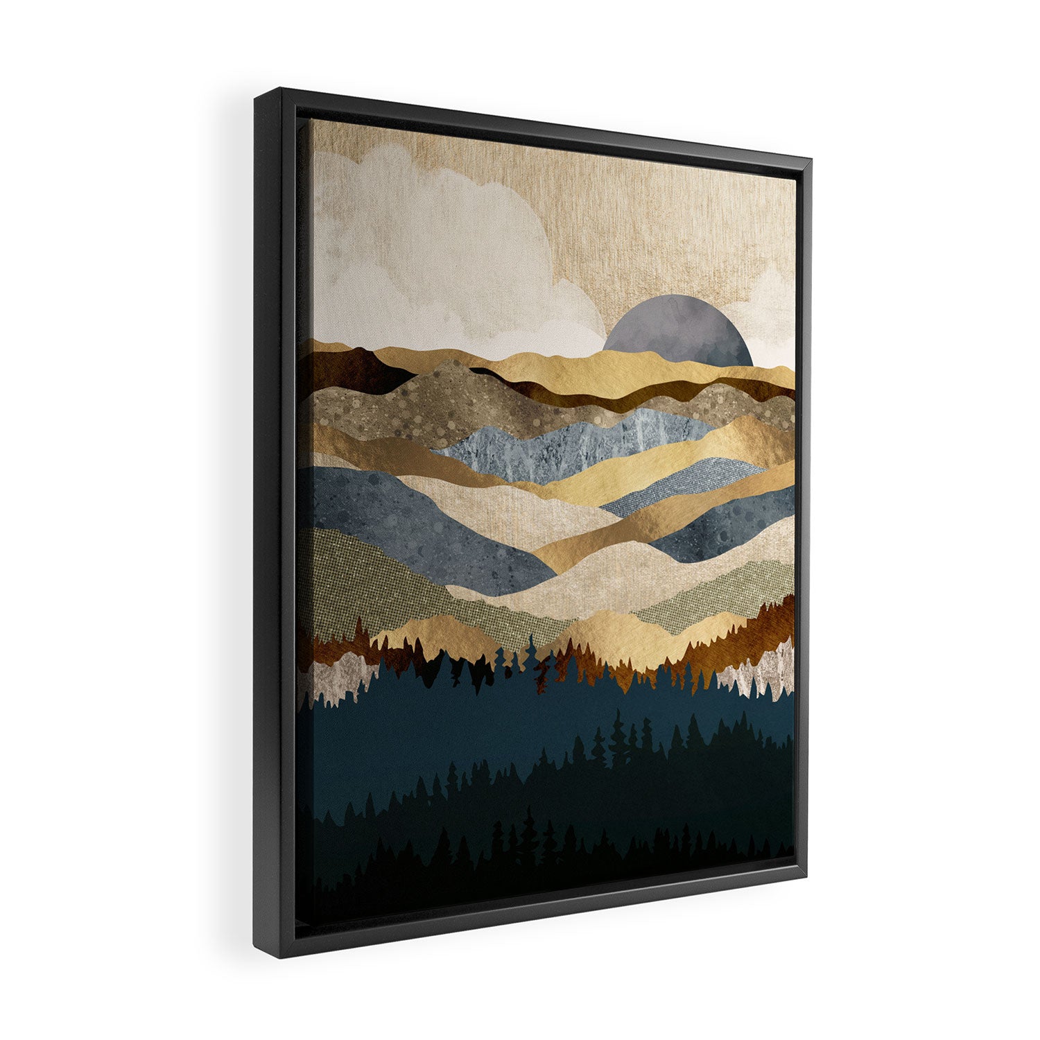 Golden Vista Framed Canvas Print Gallery Image 2