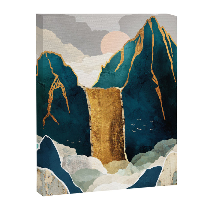 Golden Waterfall Canvas Print Gallery Image 1