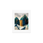 Golden Waterfall Art Print Gallery Image 1