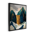 Golden Waterfall Framed Canvas Print Gallery Image 2