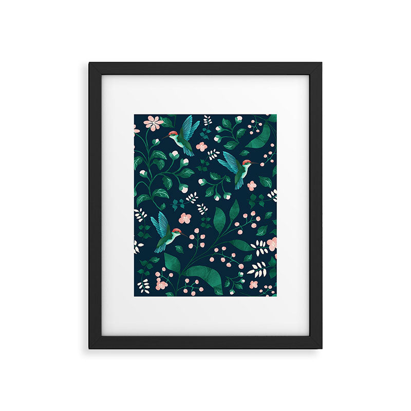Humming Bird Garden I Framed Art Print Gallery Image 4