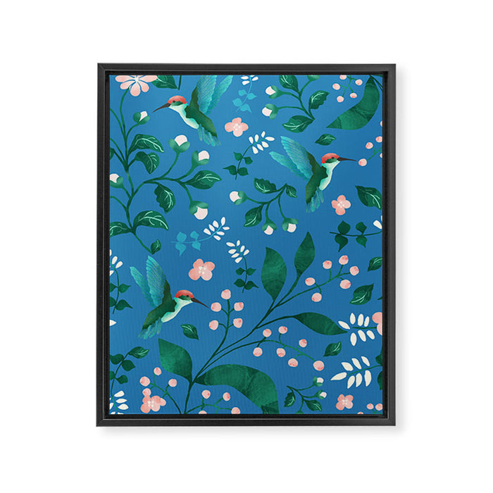 Hummingbird Garden II Framed Canvas Print Gallery Image 1