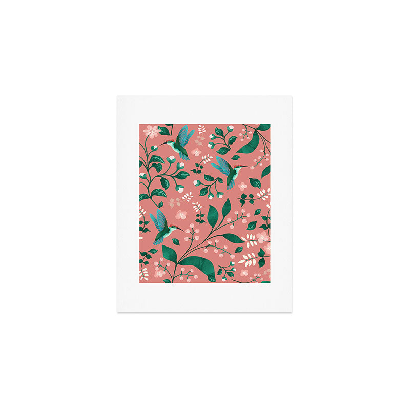 Hummingbird Garden III Art Print Gallery Image 1