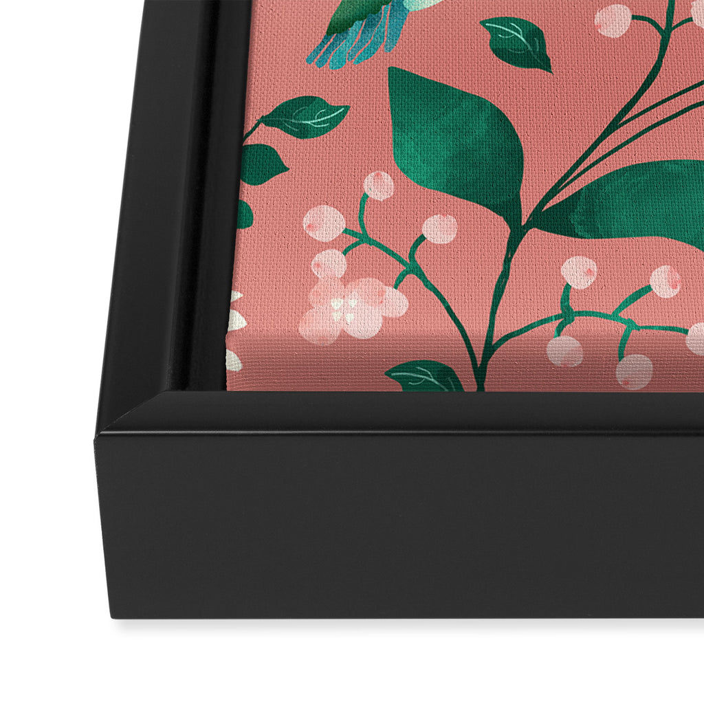 Hummingbird Garden III Framed Canvas Print Gallery Image 3