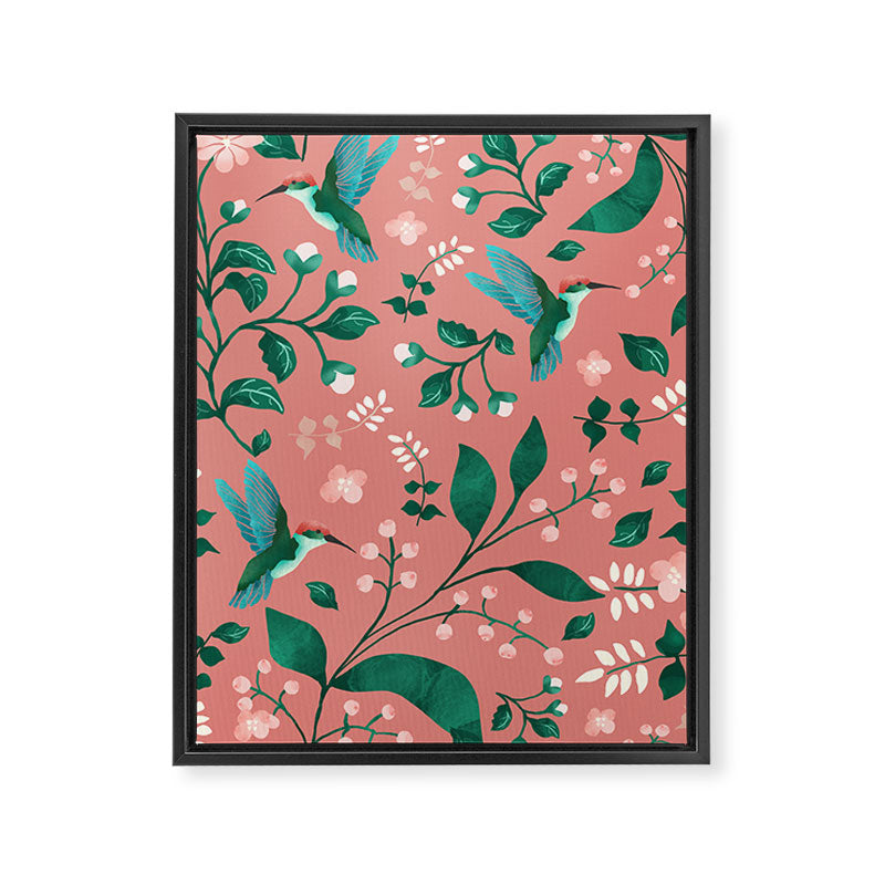 Hummingbird Garden III Framed Canvas Print Gallery Image 8