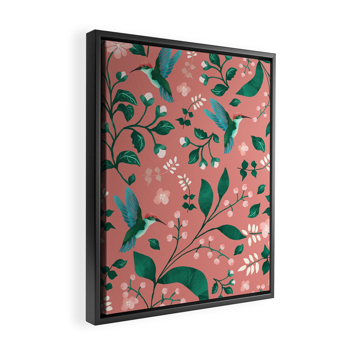 Hummingbird Garden III Framed Canvas Print Gallery Image 2