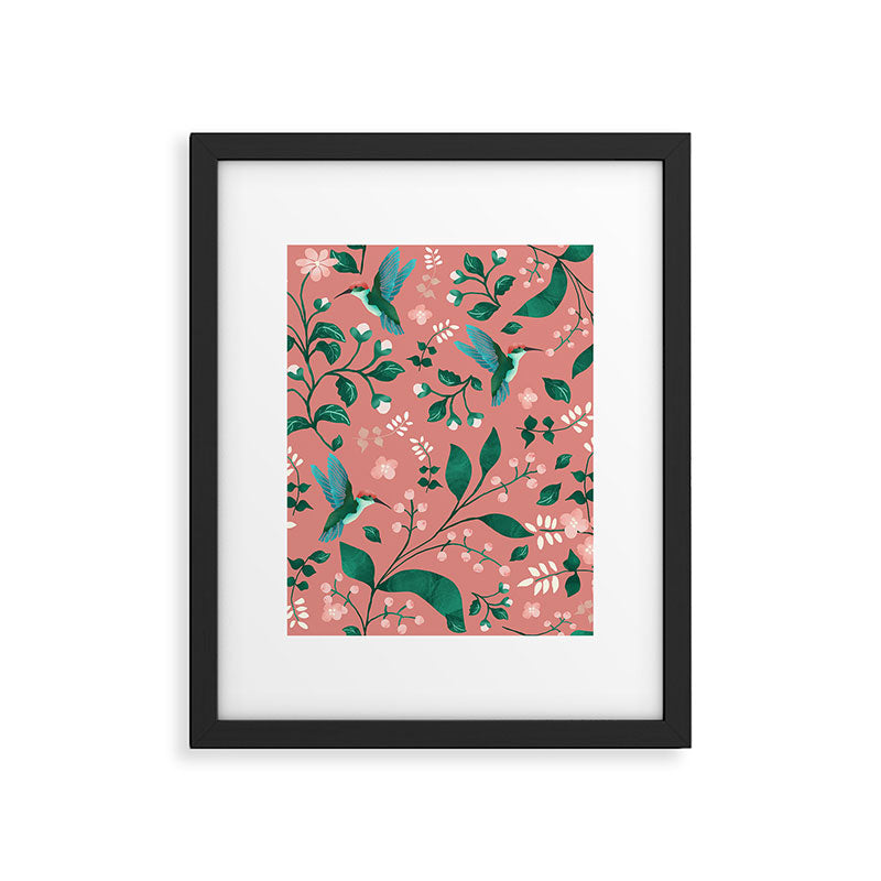 Hummingbird Garden III Framed Art Print Gallery Image 6