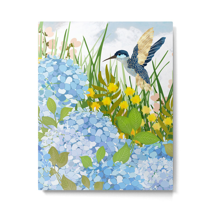 Hummingbird Summer Garden Metal Print Gallery Image 1