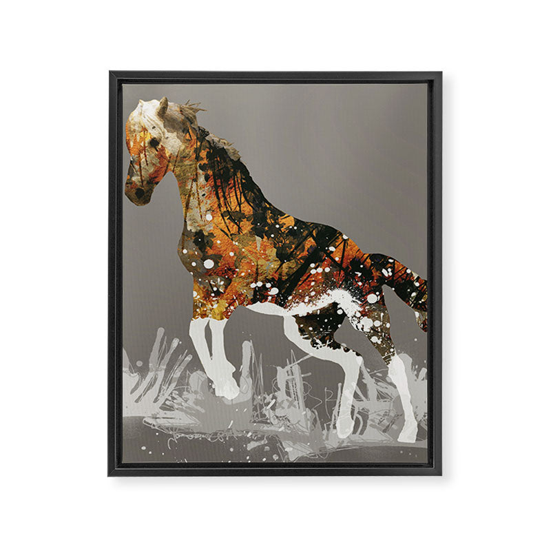 Ice Horse Framed Canvas Print Gallery Image 8