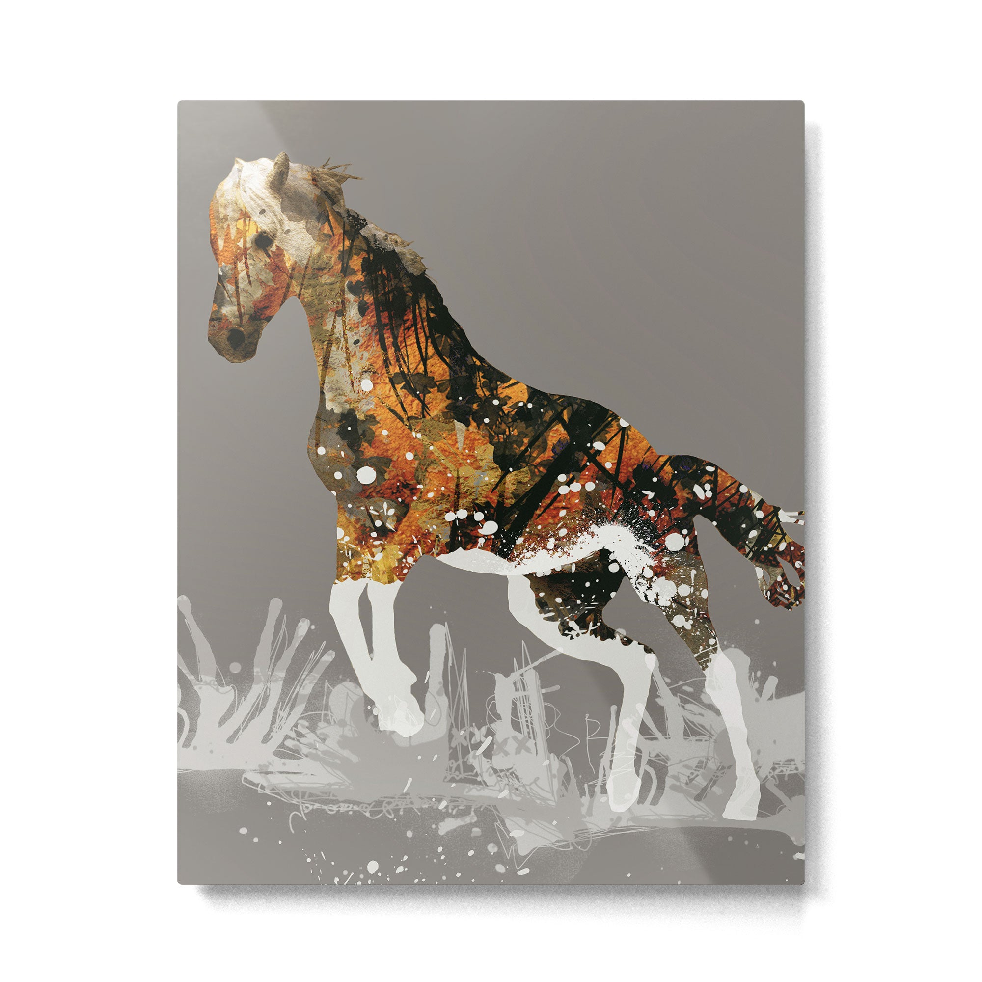 Ice Horse Metal Print Gallery Image 6