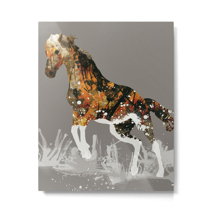 Ice Horse Metal Print Gallery Image 1