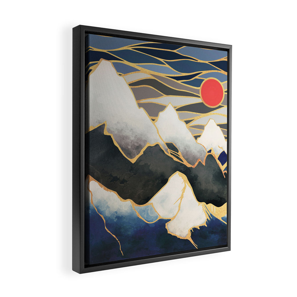 Ice Mountains Framed Canvas Print Gallery Image 2