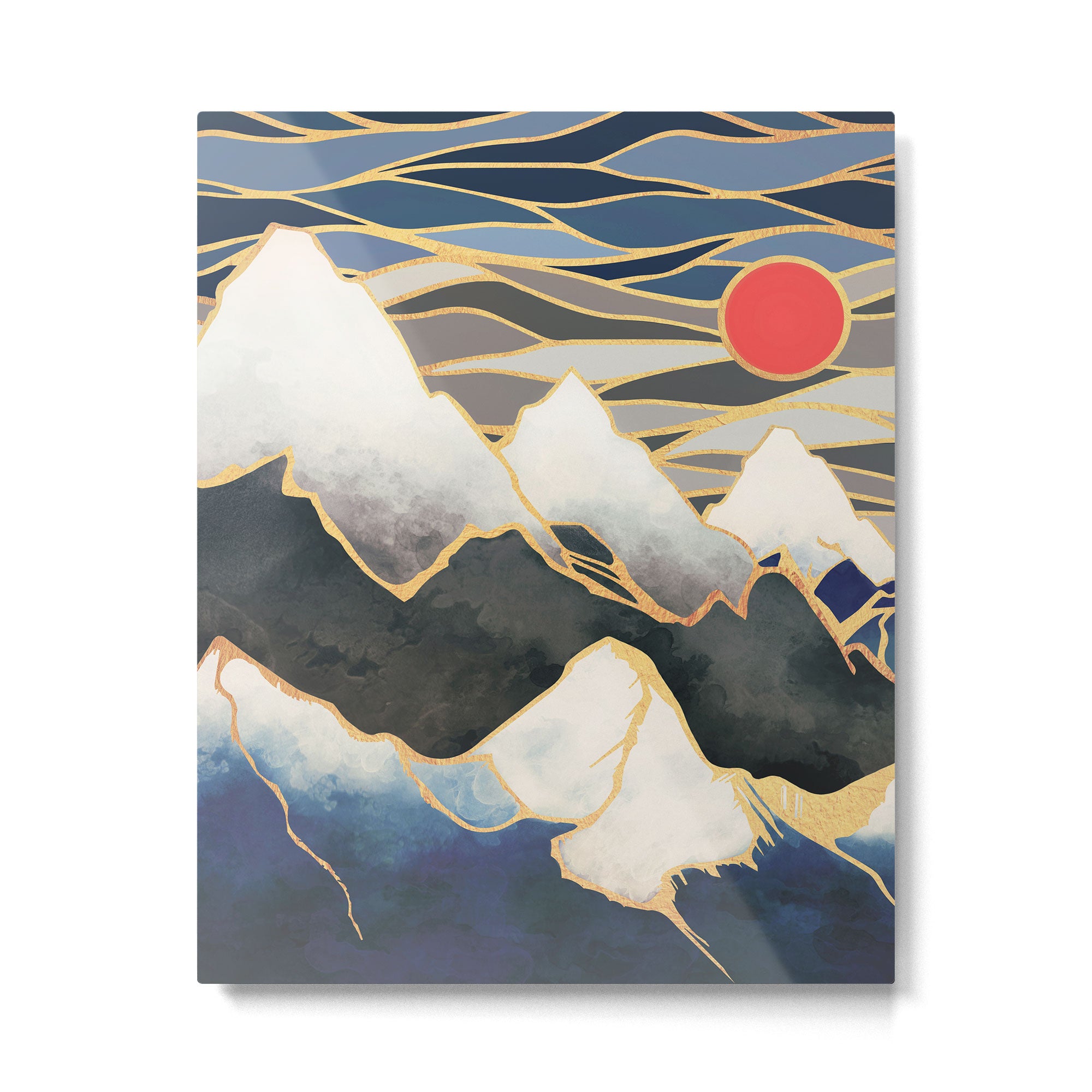 Ice Mountains Metal Print Gallery Image 6