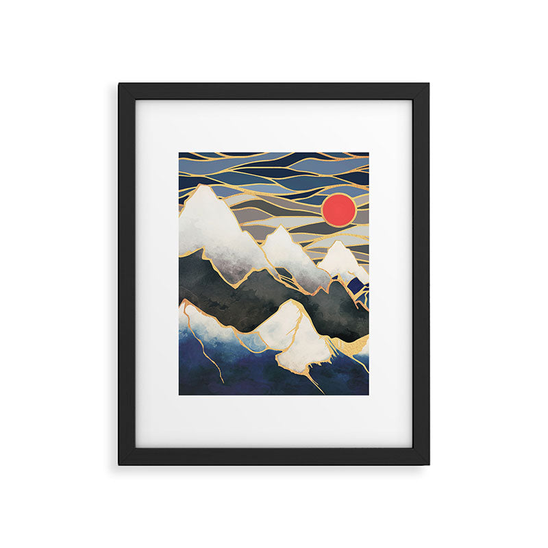 Ice Mountains Framed Art Print Gallery Image 6