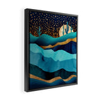 Indigo Desert Night Framed Canvas Print Gallery Image 2
