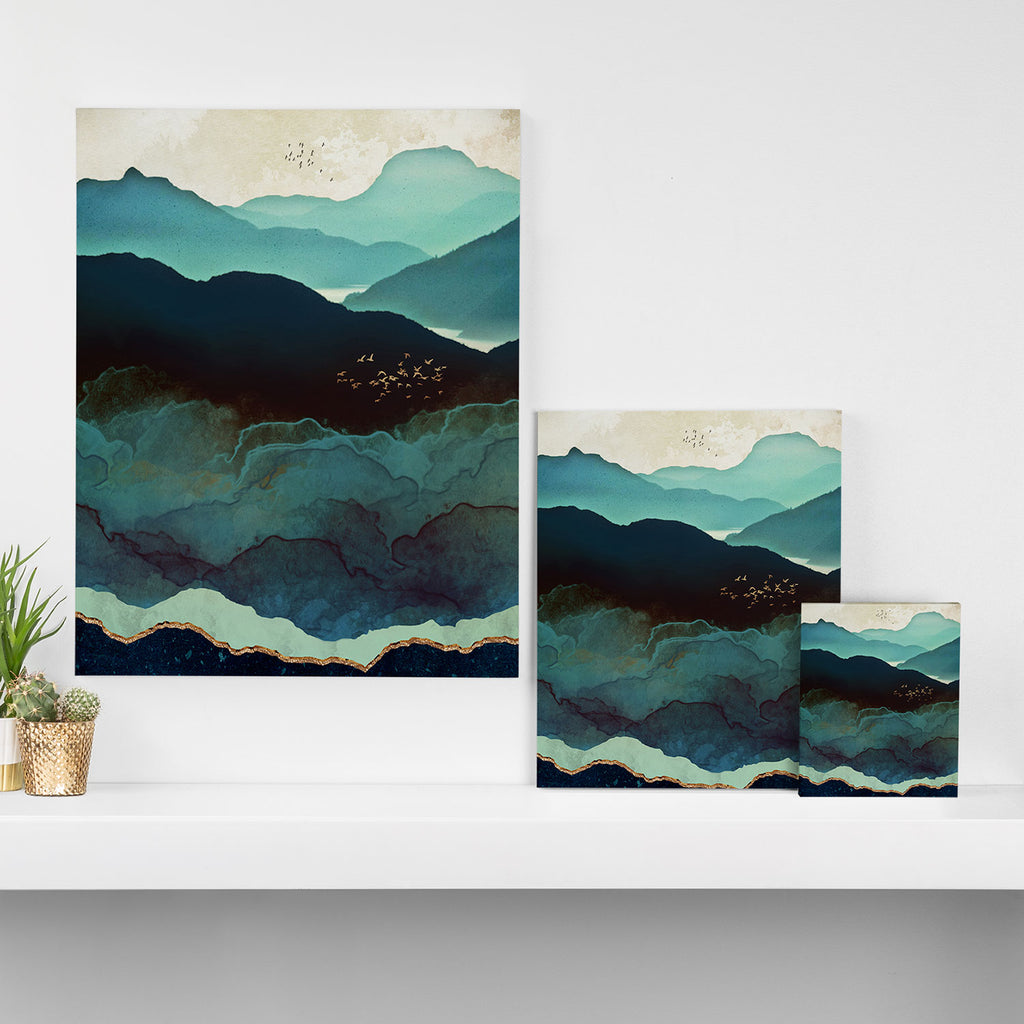 Indigo Mountains Canvas Print Gallery Image 3