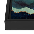 Indigo Mountains Framed Canvas Print Gallery Image 3