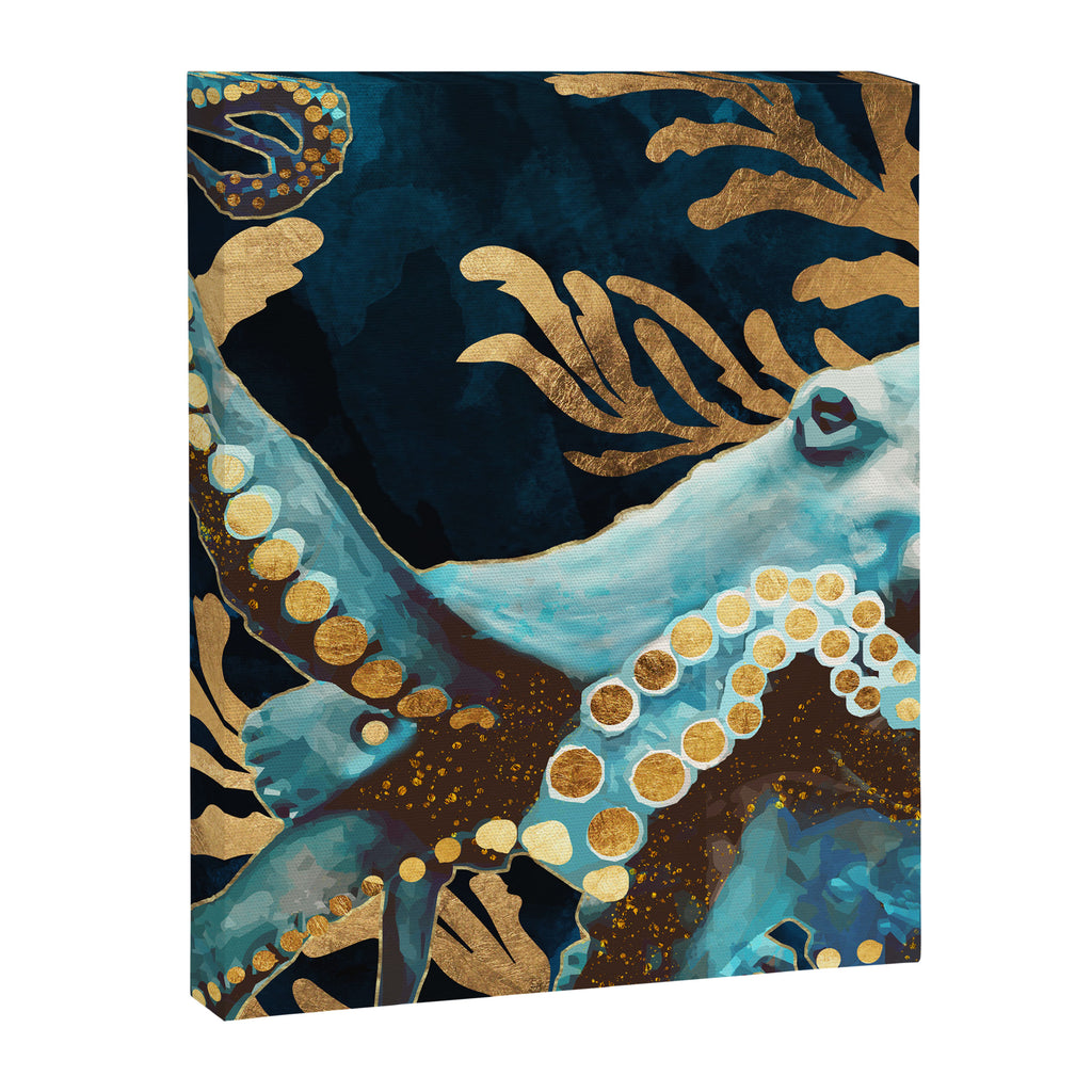 Indigo Octopus Canvas Print Gallery Image 8