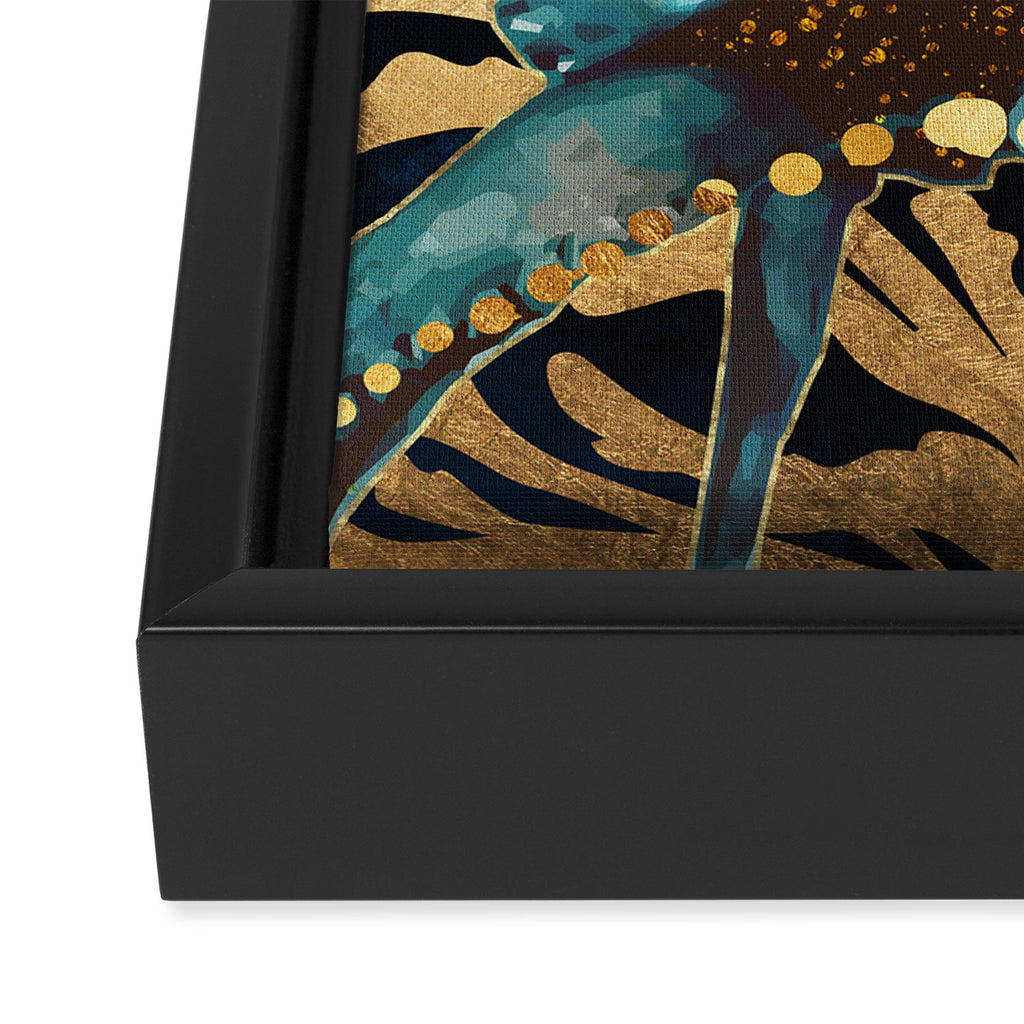 Indigo Octopus Framed Canvas Print Gallery Image 3